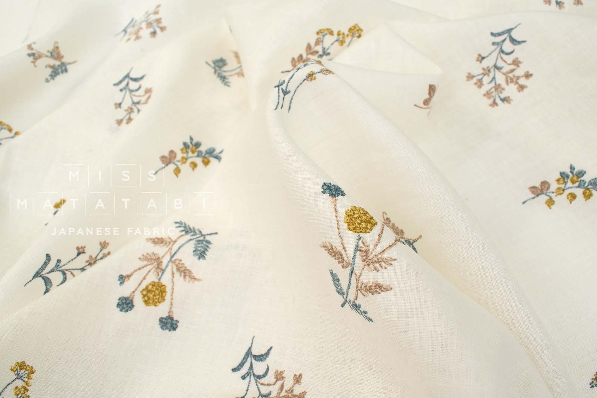 Japanese Fabric Eva Linen Blend - A - 50cm