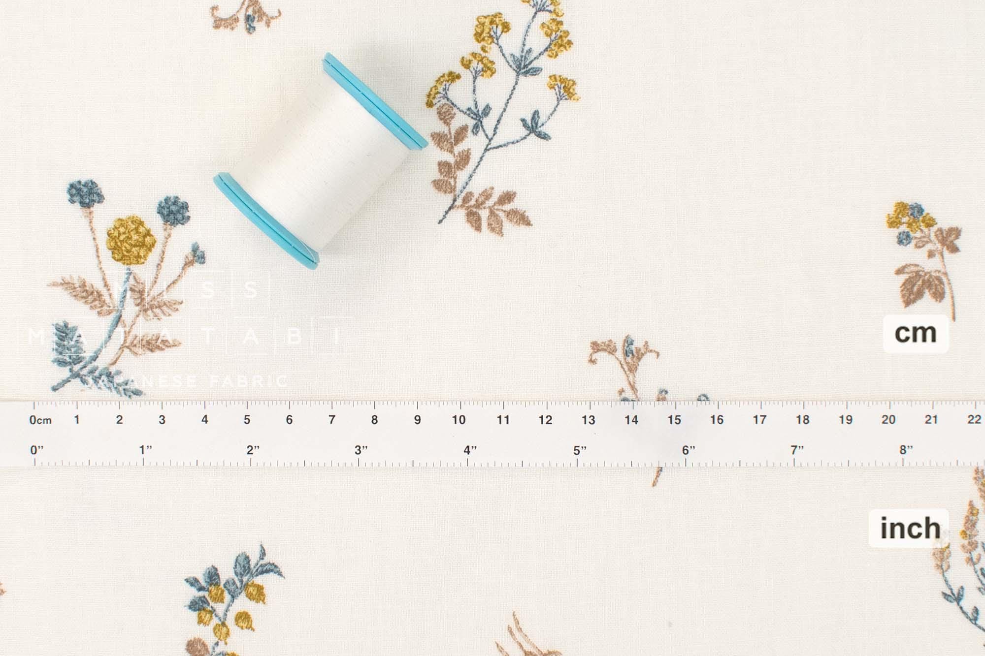 Japanese Fabric Eva Linen Blend - A - 50cm