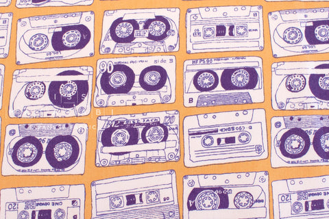 DEADSTOCK Japanese Fabric Cassette Tapes - D - 50cm