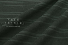 DEADSTOCK Japanese Fabric Yarn Dyed Linen Blend - green grey - 50cm