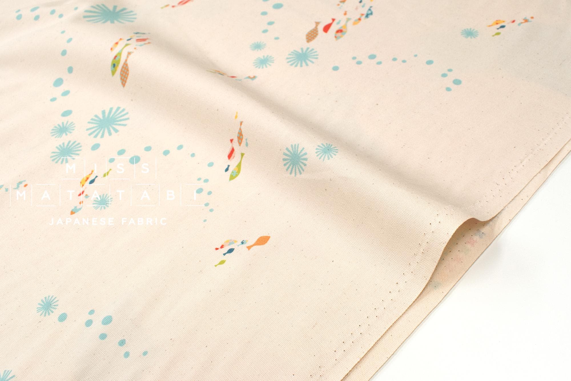 Japanese Fabric Under the Sea - D1 - 50cm