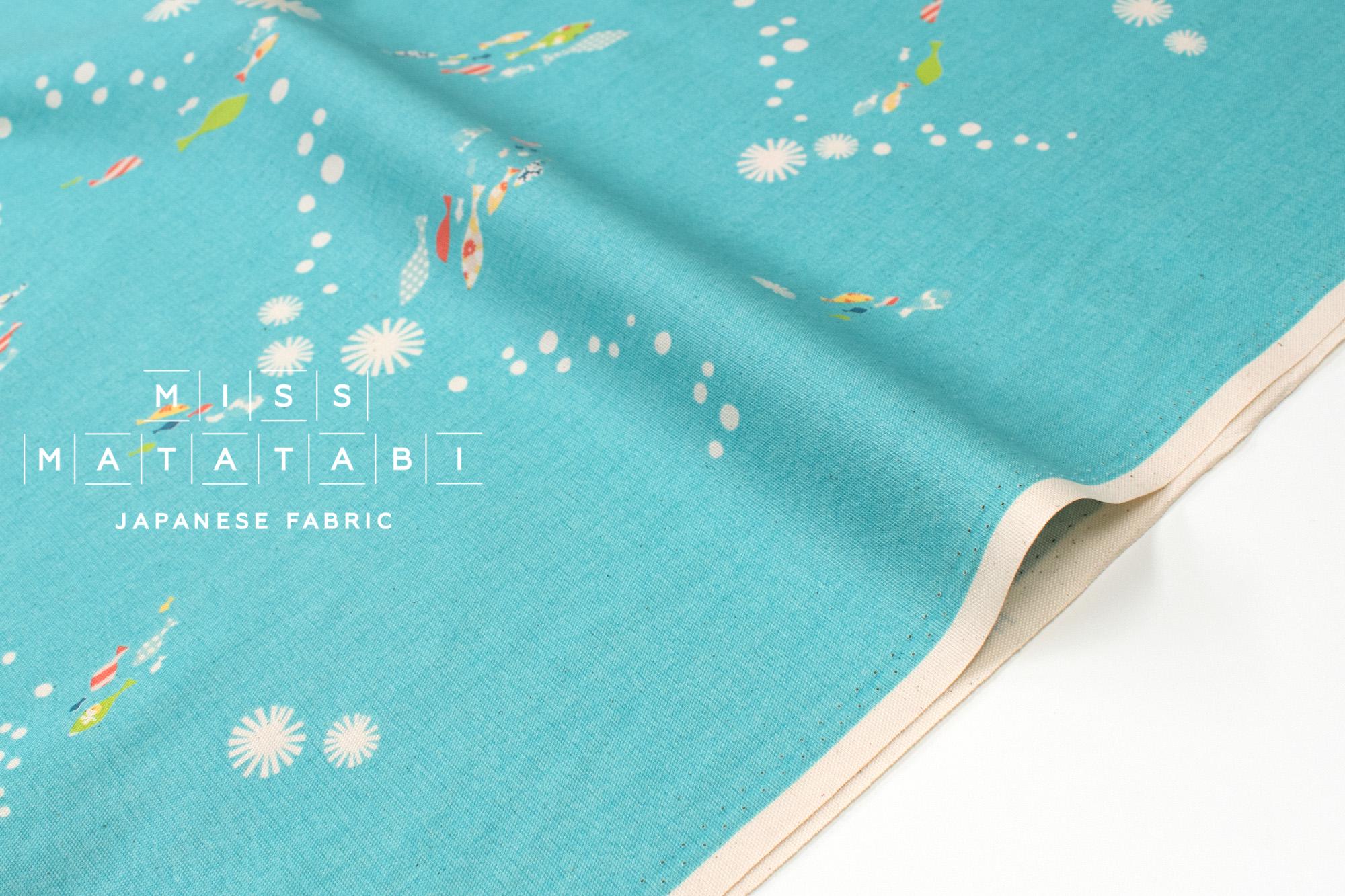 Japanese Fabric Under the Sea - D3 - 50cm