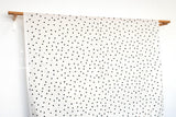 Japanese Fabric Polka Cats - white - 50cm