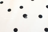 Japanese Fabric Polka Cats - white - 50cm