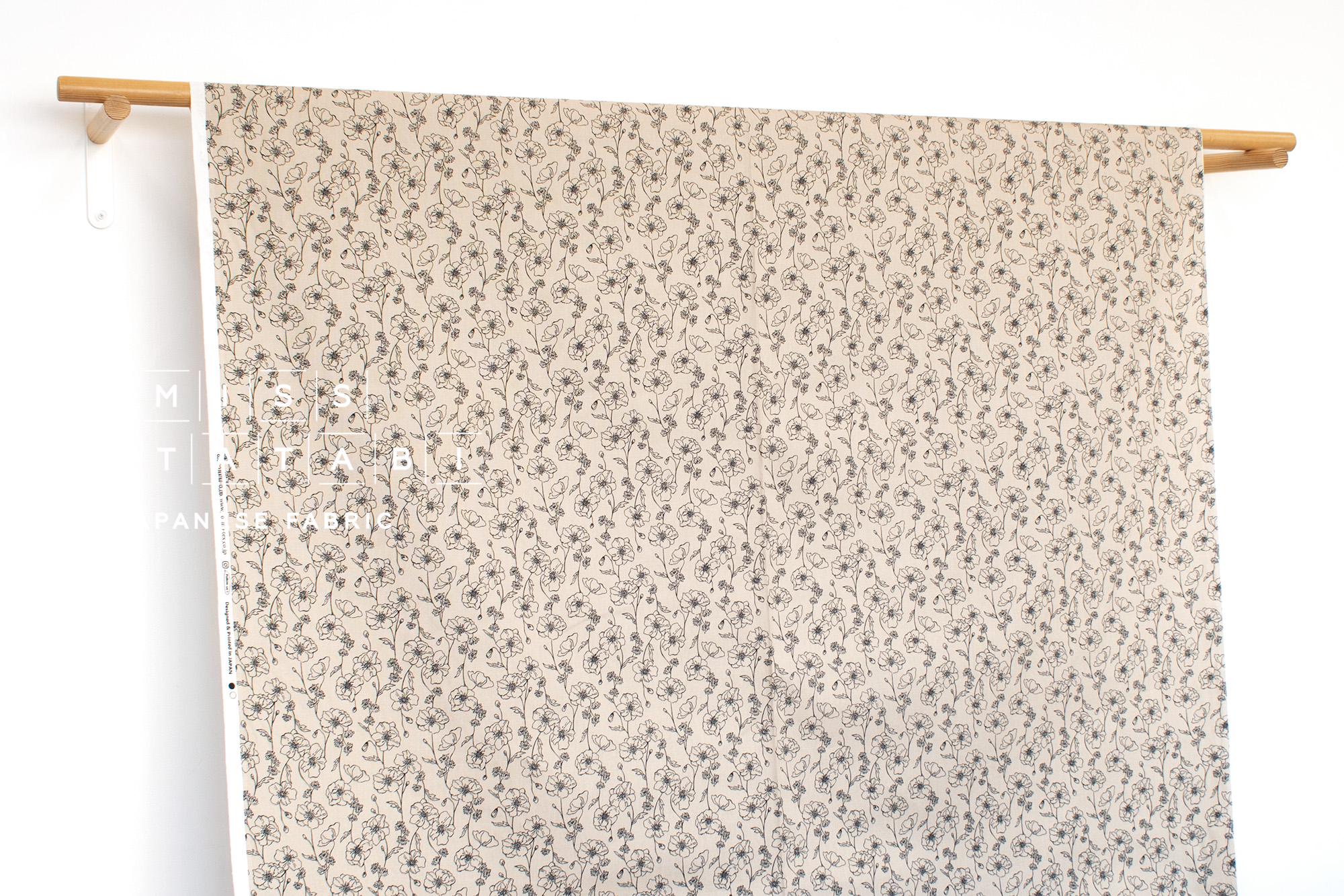 Japanese Fabric Poppies - 50cm