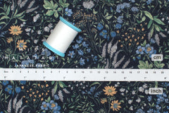 DEADSTOCK Japanese Fabric Cotton Ripple Josephine Floral - D - 50cm