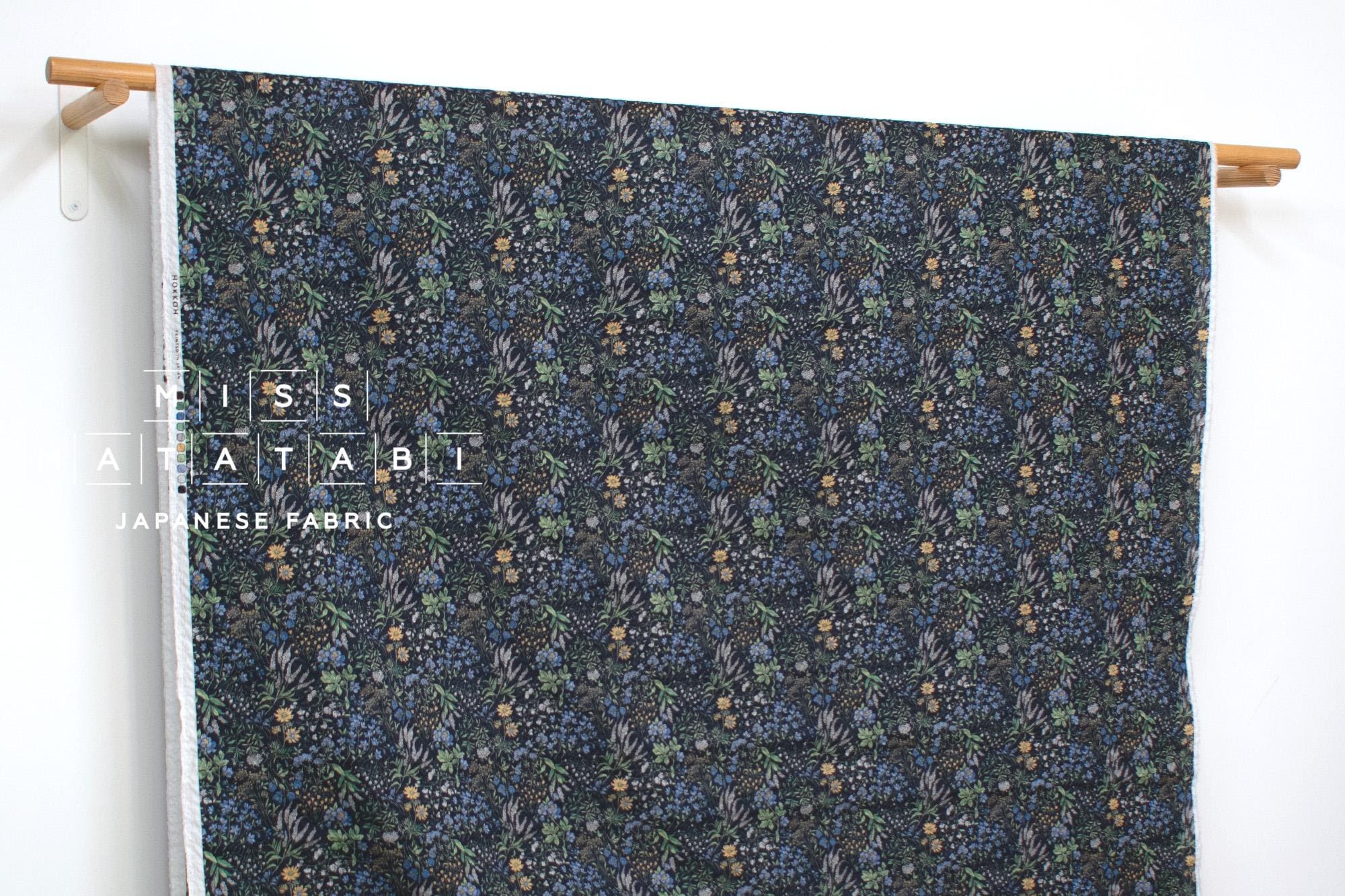 DEADSTOCK Japanese Fabric Cotton Ripple Josephine Floral - D - 50cm