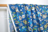 Japanese Fabric Chirimen Inu Hariko - blue - 50cm