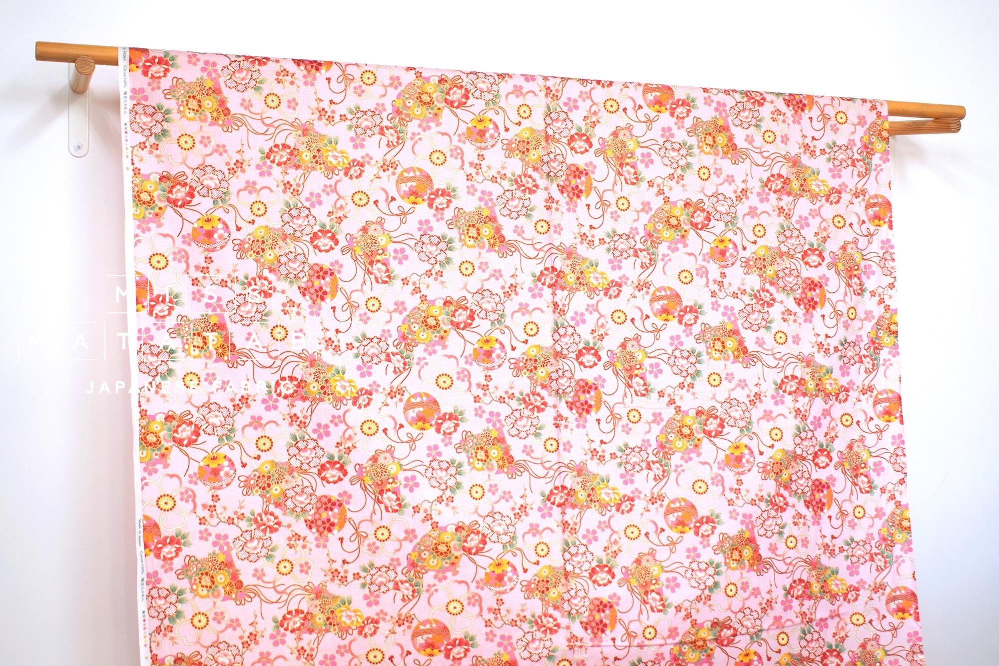 Japanese Fabric Chirimen Mari - A - 50cm