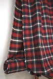 DEADSTOCK Japanese Fabric Yarn-dyed Brushed Plaid - red - 50cm