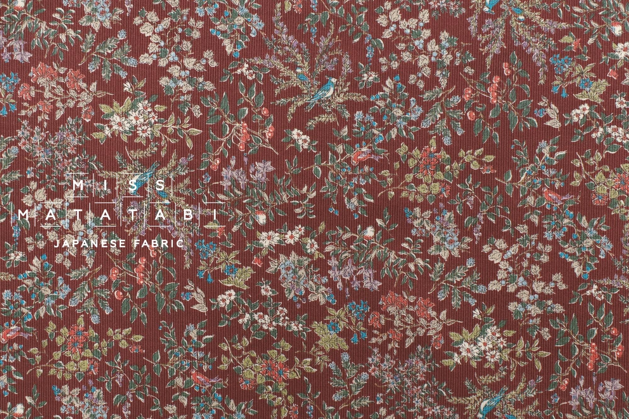 Japanese Fabric Corduroy Freda - C - 50cm