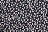 DEADSTOCK Japanese Fabric Marmalade Cat Brushed Cotton - almost black navy - 50cm