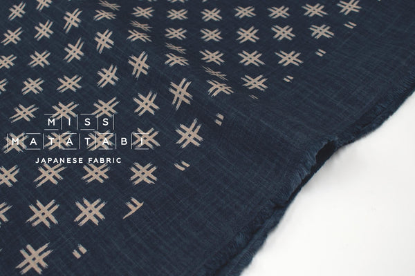 Shokunin Collection Hand-printed Japanese Fabric Igeta - 19A - 50cm