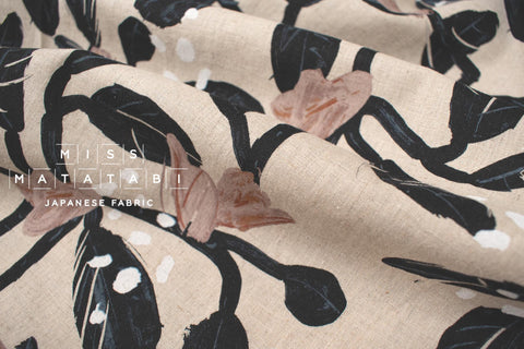 Japanese Fabric Lola Linen Blend - E - 50cm