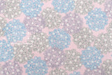 DEADSTOCK Japanese Fabric Hydrangea - blue, lavender - 50cm