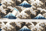 Japanese Fabric Hokusai Waves - D - 50cm