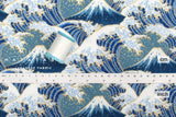 Japanese Fabric Hokusai Waves - B - 50cm