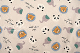 Japanese Fabric Hi My Zoo - A1 - 50cm