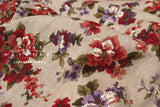 DEADSTOCK Japanese Fabric Vintage Floral Dobby - A - 50cm