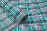 DEADSTOCK Japanese Fabric Madras Check Cotton - C - 50cm