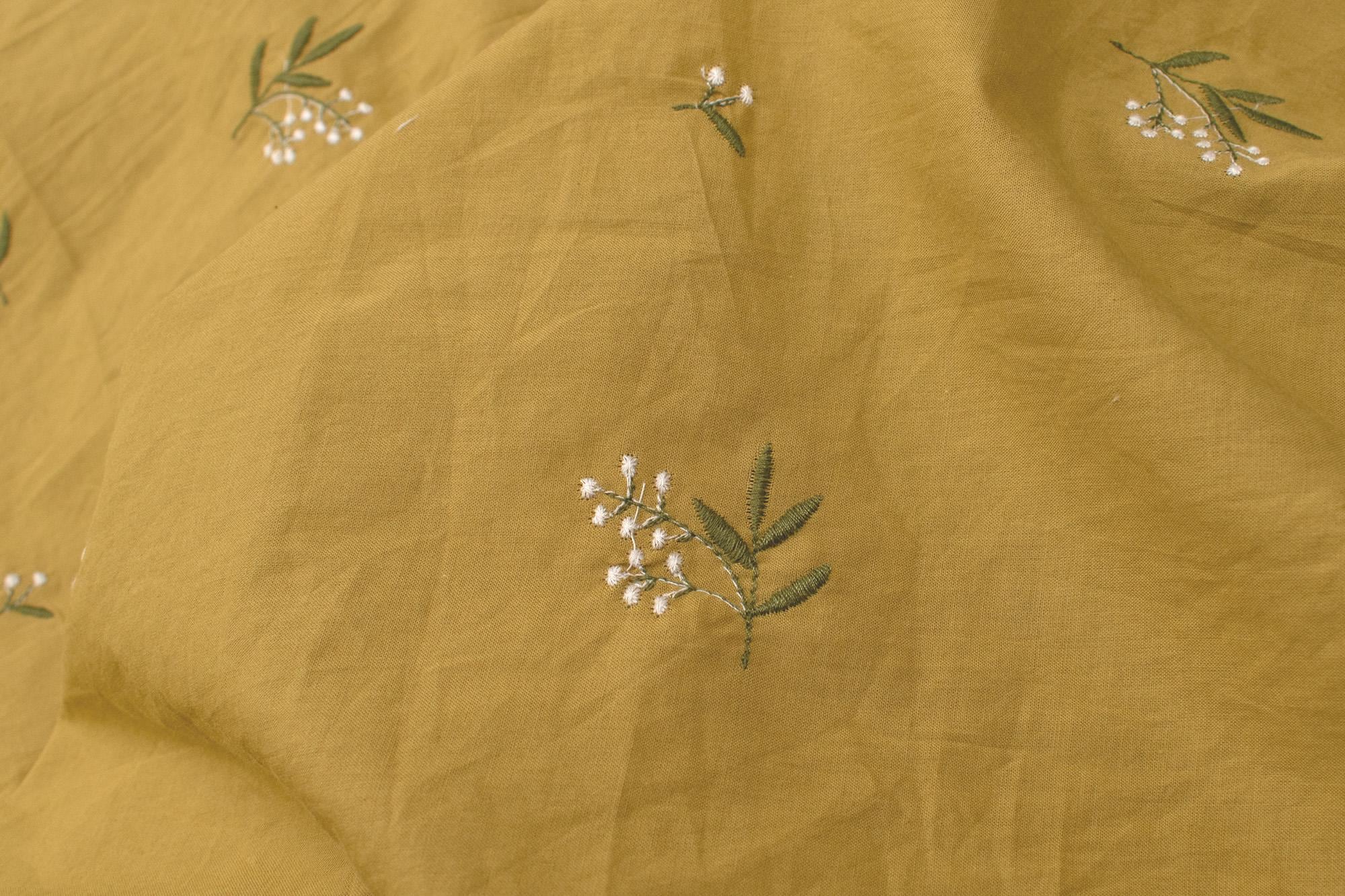 Japanese Fabric Embroidered Cotton - A2 - 50cm