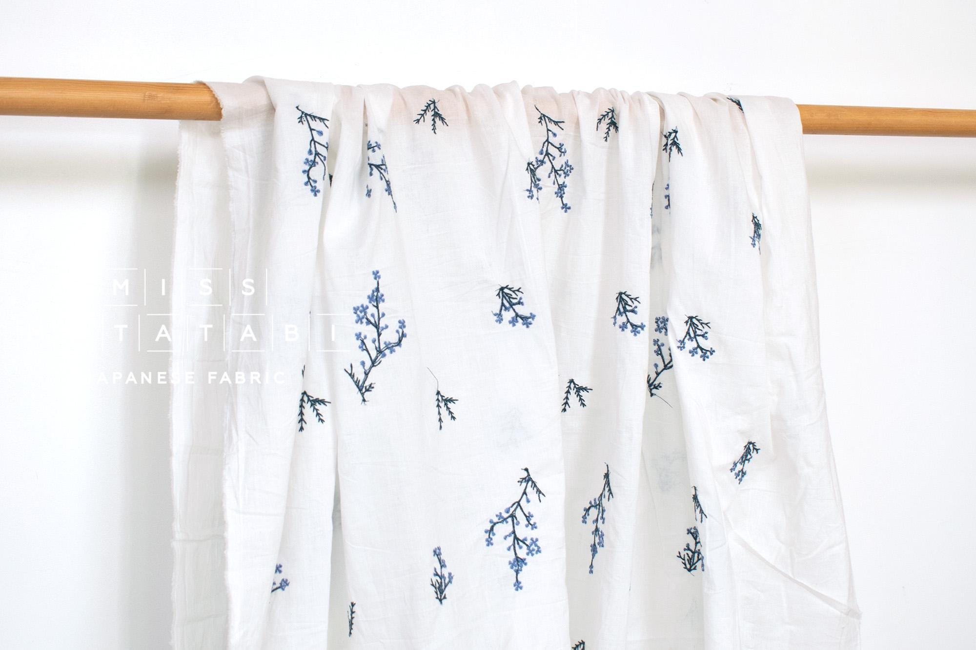Japanese Fabric Embroidered Cotton - B1 - 50cm