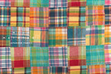 Yarn Dyed Madras Check Cotton Patchwork - 8 - 50cm