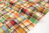 Yarn Dyed Madras Check Cotton Patchwork - 14 - 50cm