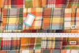 Yarn Dyed Madras Check Cotton Patchwork - 14 - 50cm