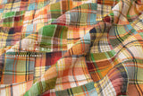 Yarn Dyed Madras Check Cotton Patchwork - 14 - 50cm