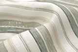 DEADSTOCK Japanese Fabric 100% Linen Stripes - grey, cream, beige - 50cm