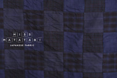 Made in India Cotton Patchwork Check - blue - 50cm