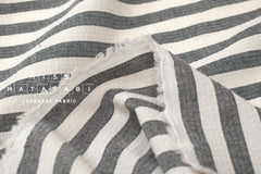 Japanese Fabric Yarn Dyed Shijira Seersucker - black - 50cm