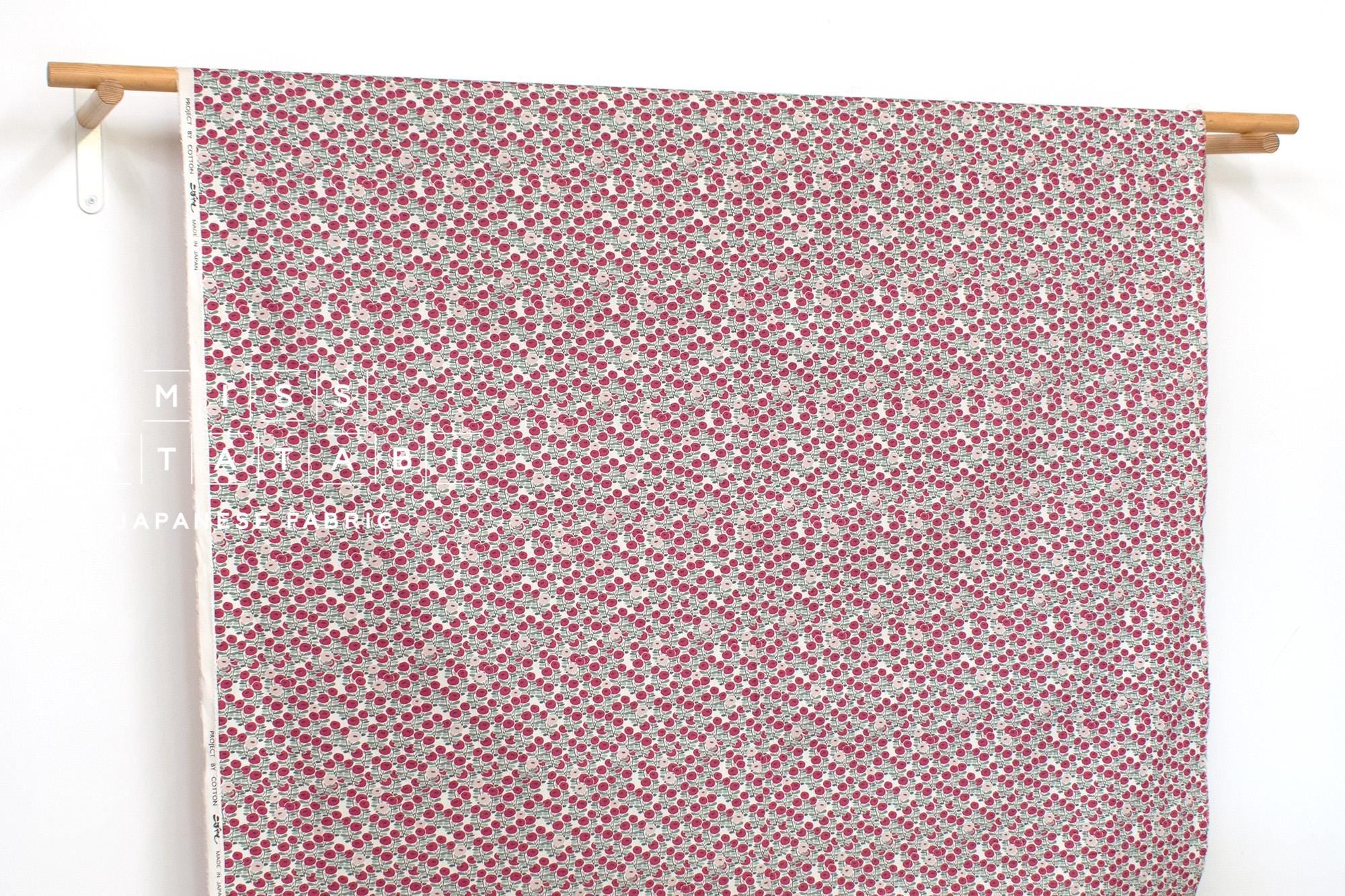 Japanese Fabric Summer Roses - A - 50cm