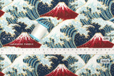 Japanese Fabric Hokusai Waves - C - 50cm