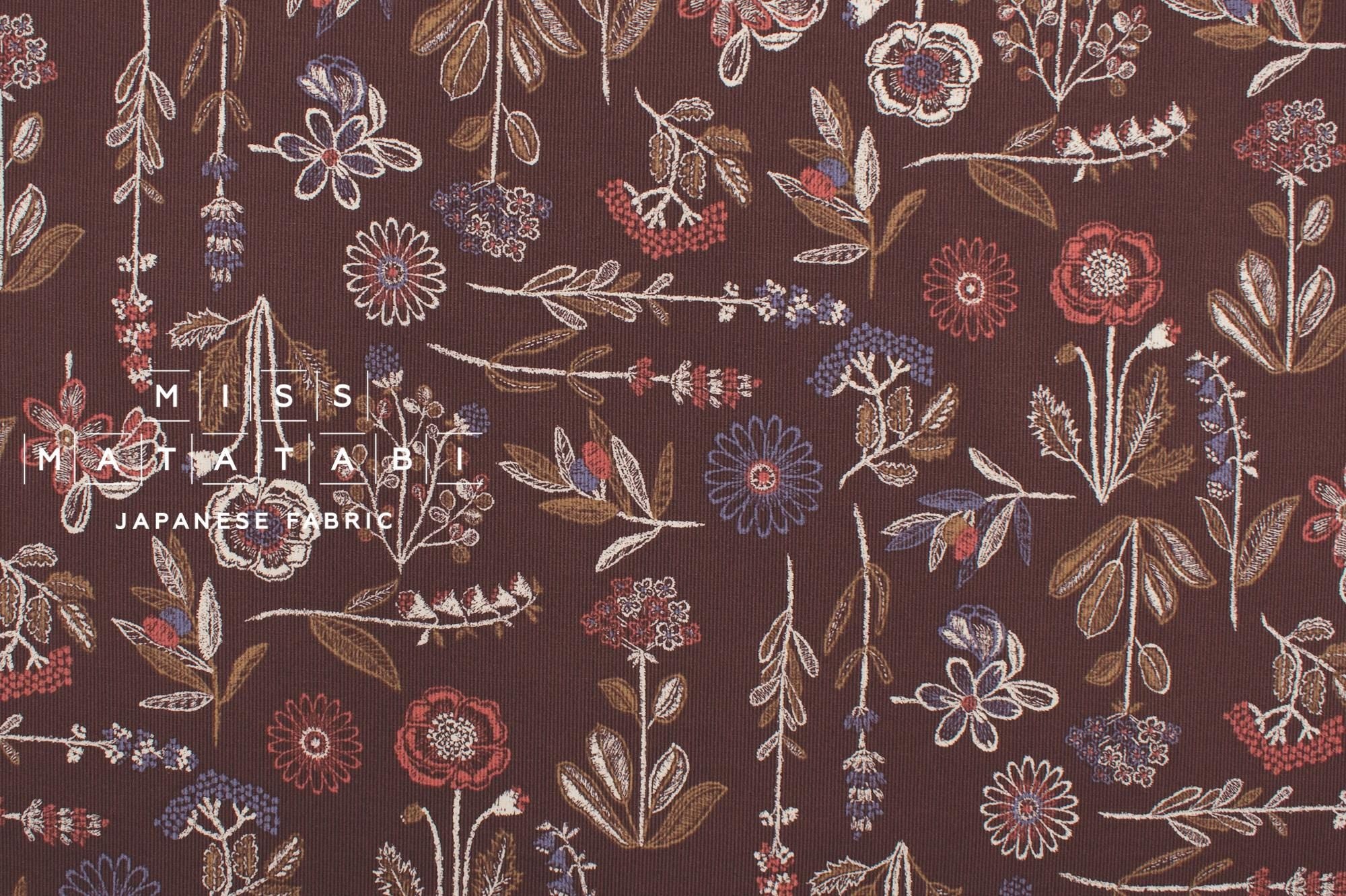 Japanese Fabric Corduroy Madoka - D - 50cm