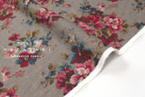 DEADSTOCK Japanese Fabric Vintage Floral Dobby - B - 50cm