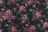 DEADSTOCK Japanese Fabric Vintage Floral Dobby - C - 50cm