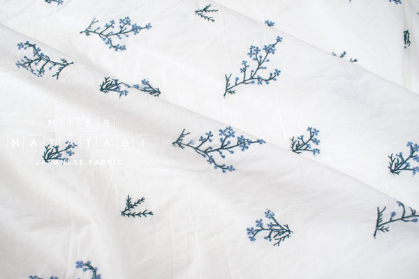 Japanese Fabric Embroidered Cotton - B1 - 50cm