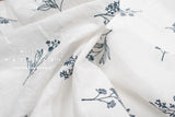 Japanese Fabric Embroidered Linen Blend II - B1 - 50cm