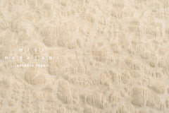 Japanese Fabric Cotton Linen Ripple Petals - natural beige - 50cm