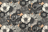 Japanese Fabric Wild Floral Nylon - E - 50cm