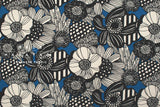 Japanese Fabric Wild Floral Nylon - C - 50cm