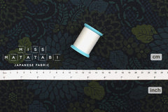 Japanese Fabric Wa Ohana - navy blue - 50cm