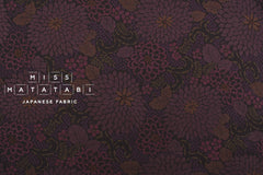 Japanese Fabric Wa Ohana - purple - 50cm