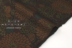 Japanese Fabric Wa Ohana - brown - 50cm