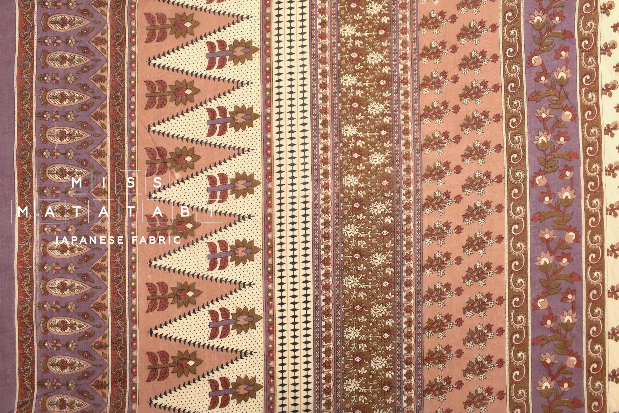 Hand Printed Indian Cotton Voile - A3 - 50cm
