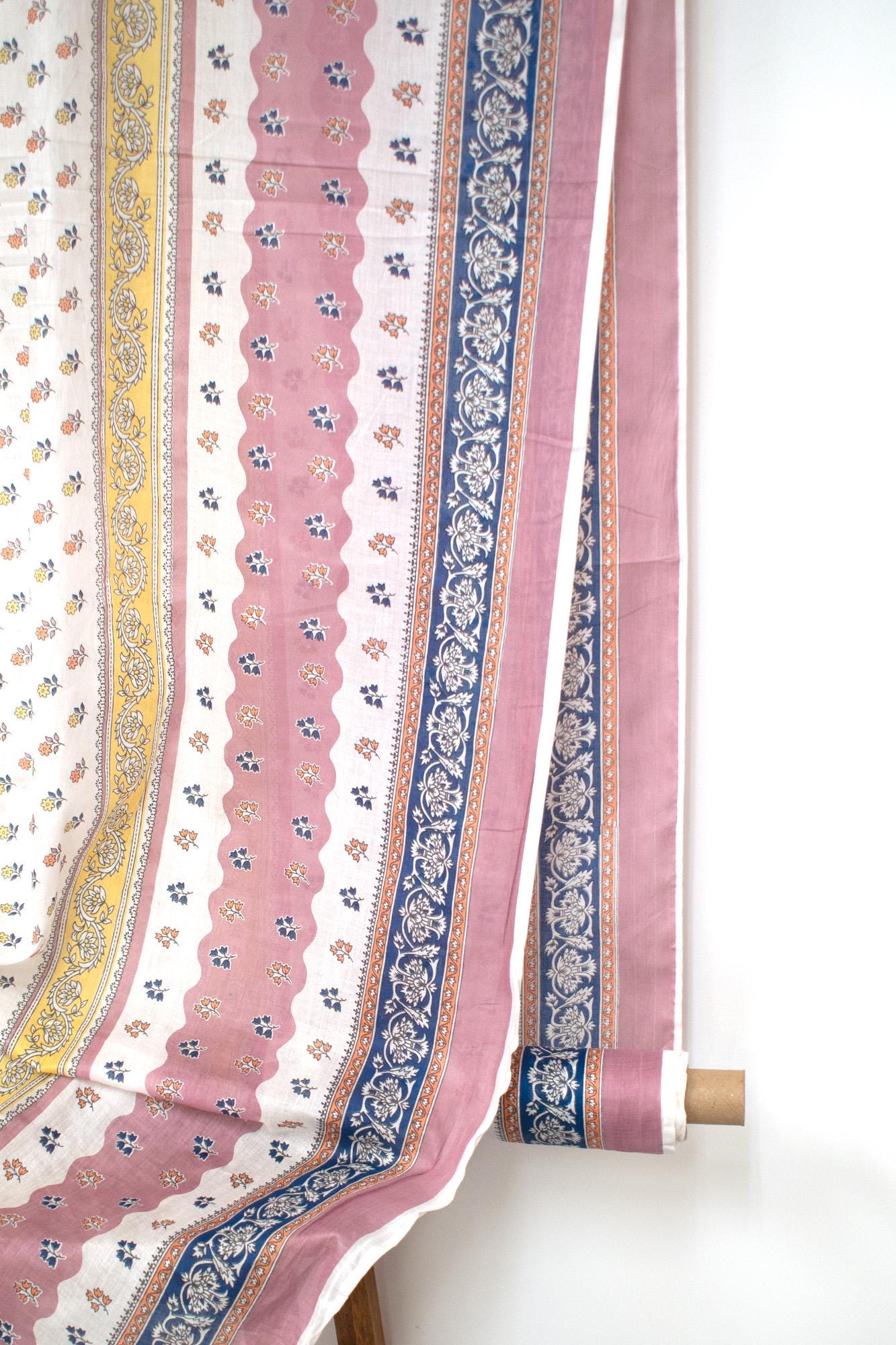 Hand Printed Indian Cotton Voile - B2 - 50cm