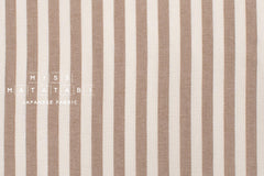 Japanese Fabric Yarn Dyed Shijira Seersucker - milk tea - 50cm