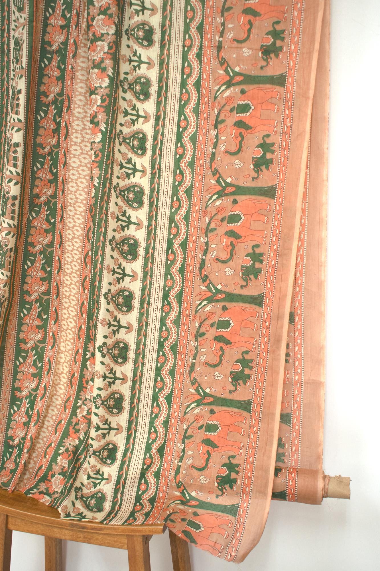 Hand Printed Indian Cotton Voile - C1 - 50cm